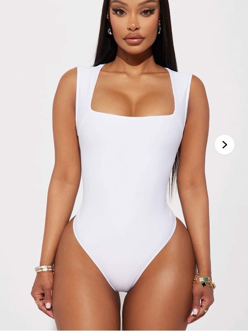 Serena Square Neck Bodysuit - white
XS NWT